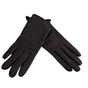 Hot Paws Leather Gloves brown winter warm hands driving gloves sz 7.5 NWT
